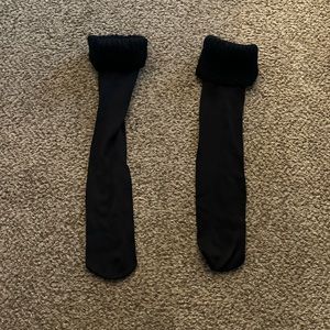Black boot socks